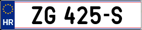 Trailer License Plate